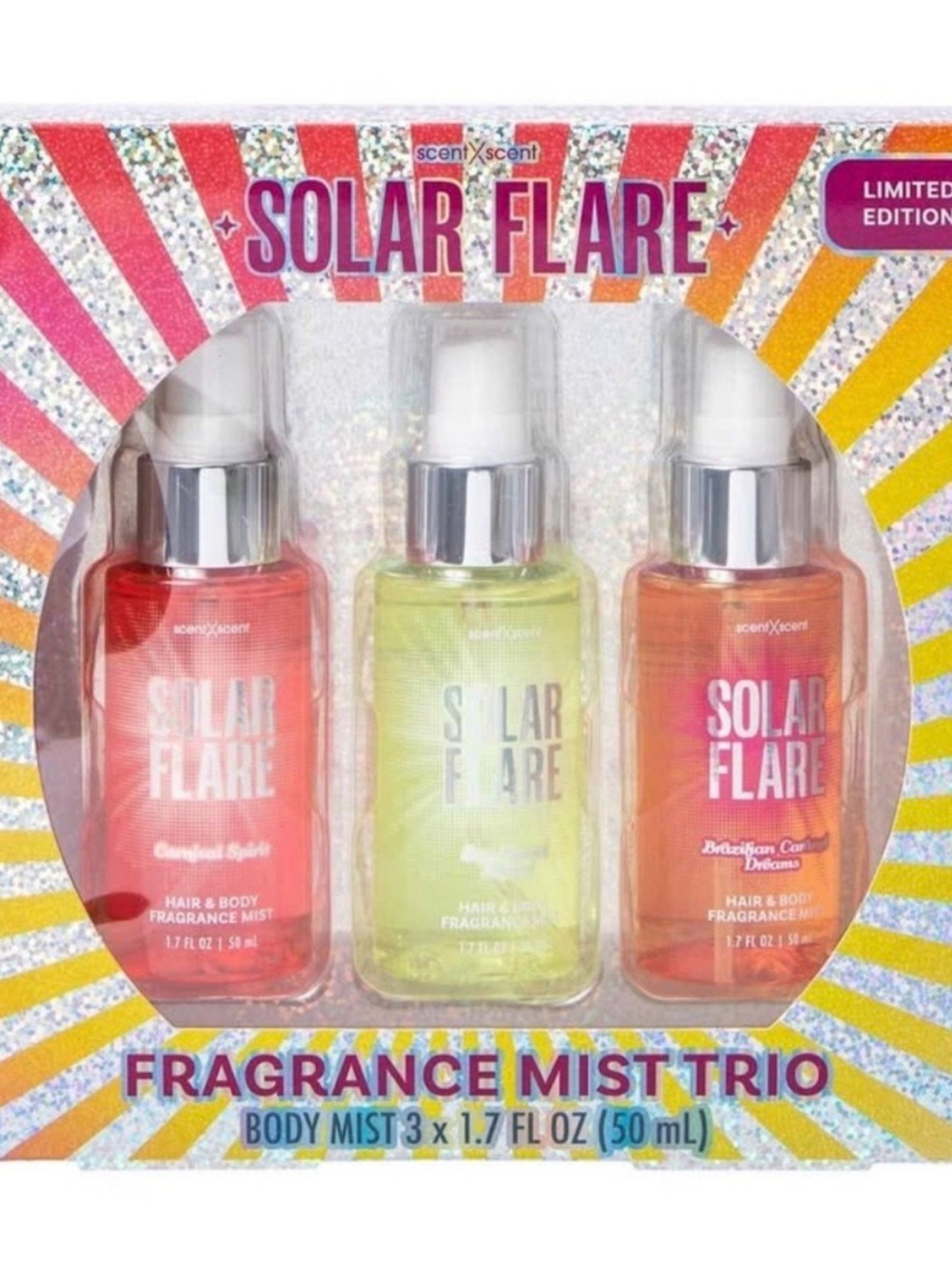 NIB Limited Edition Solar Flare Fragrance Mist Trio